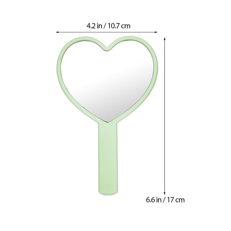 Healeved Heart-Shaped Mirror Set of 12 - Portable Handheld Mirrors for Makeup Cute Heart Design Compact Cosmetic Hand Mirror Ideal for Travel and Daily Use