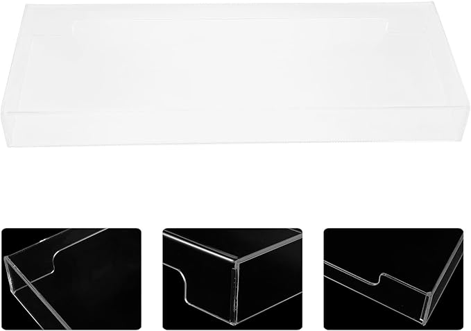 Acrylic Keyboard Cover Water Protective Case for Household Keyboards Transparent Keyboard Accessory for Standard and Mechanical Keyboards