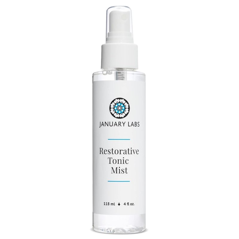 January Labs Restorative Tonic Mist - Hydro Boost Facial Toner for All Skin Types | 4 oz Hydrating Spray