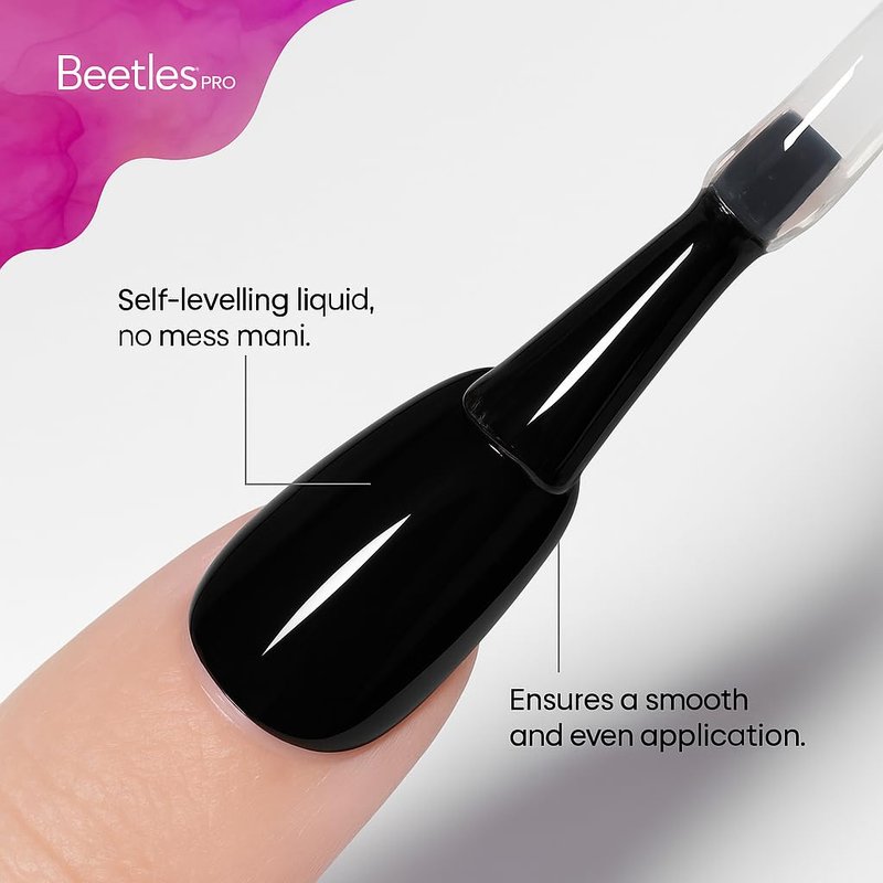 Beetles Pro Gel Top Coat - High Gloss, Long-Lasting 28 Days | 20ml Soak-Off Non-Yellowing Gel for LED/U V Lamps
