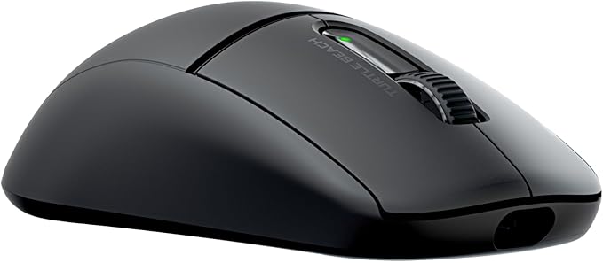 Turtle Beach Burst II Air Wireless Gaming Mouse - 47g Ultra Lightweight, Optical Switches, 26000 DPI Optical Sensor, 120-hour Rechargeable Battery, Symmetrical Design, Bluetooth, USB-C Cable – Black