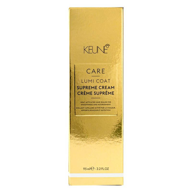 KEUNE Care Lumi Coat Supreme Cream, Moisturizing & Shine-Enhancing Treatment for All Hair Types, 6.8 Fl Oz