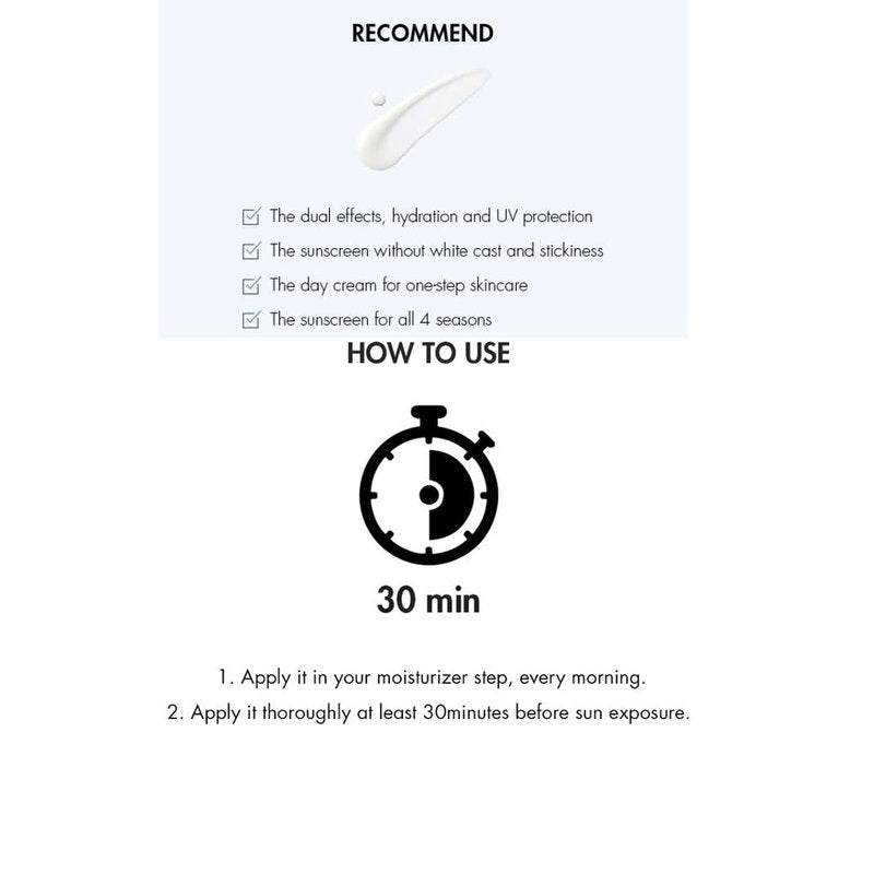 Dr.Ceuracle Hyal Reyouth Moist Sun - Essence-Like Sunscreen for Skin Concerns | Non-Sticky Formula