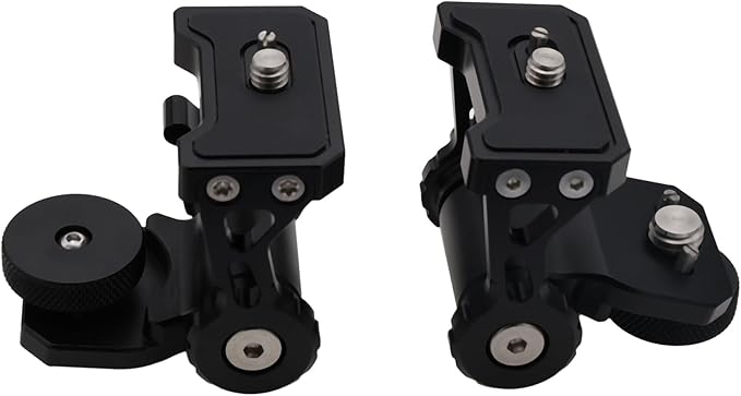 HangTon Monitor Mount Holder Bracket, 360 Tilt Swivel Rotation for Atomos SmallHD Camera Video Monitor, Teradek Wireless Transmission Motor Microphone, 3/8" 1/4" Black