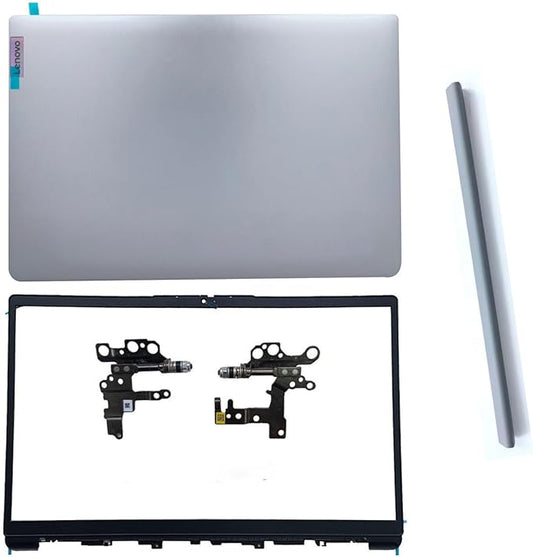 Wzqrps Replacement Laptop LCD Cover Back Rear Top Lid Front Bezel Hinges with Hinge Cover for Lenovo IdeaPad 1 15ADA7 1 15AMN7 82R1 5CB1F36621 AP3L6000100 5CB1M48453 82RF1006VUS Silver