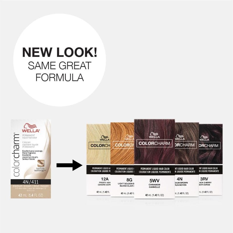 COLORCHARM Permanent Liquid Hair Color | 6NN Intense Dark Blonde | Up to 100% Gray Coverage | 1.42 Fl Oz
