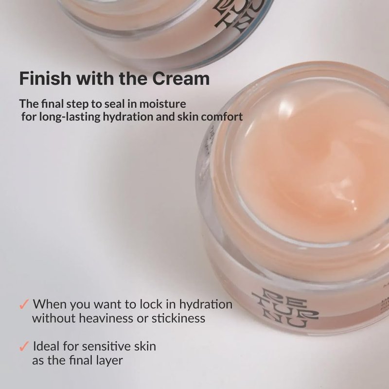 Deep Comfort Cream - Moisturizing Face Cream with Birch Sap & 5% Panthenol | Hydrating Vegan Korean Skincare (1.69 fl. oz)