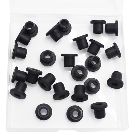 BOPOREAE 25 Pcs 5/16" Drill Hole, 3/16" ID Silicone Rubber Grommets for Wiring, Top Hat Grommets for Tubes Cables, Waterproof L-Shape O-Ring Seal Hose Gasket in Hydroponic Irrigation Systems