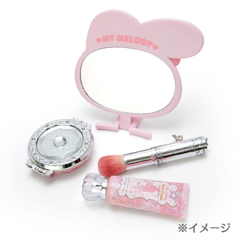 SANRIO My Melody Folding Hand Mirror, Oval, Tabletop Mount, Home Mirror, Bathroom Mirror