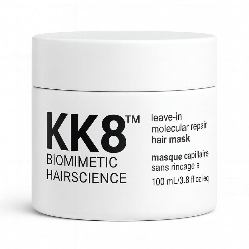 KK8 Biomimetic Hairscience Leave-In Molecular Hair Mask, Professional Repair Treatment for Damaged & Color-Treated Hair, 3.8 fl oz