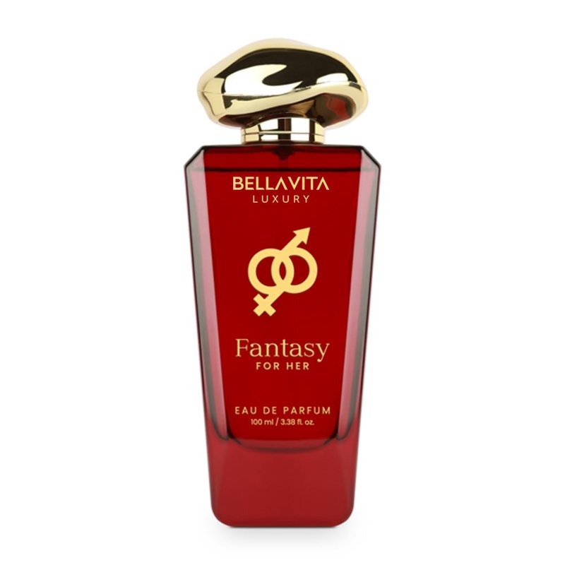 BELLAVITA Luxury Fantasy FOR HER Eau de Parfum | 100 ml (3.4 fl.oz.) | Perfume for Women | Oriental-Floral, Saffron, Jasmine, and Moss Notes | Long Lasting Women's Fragrance