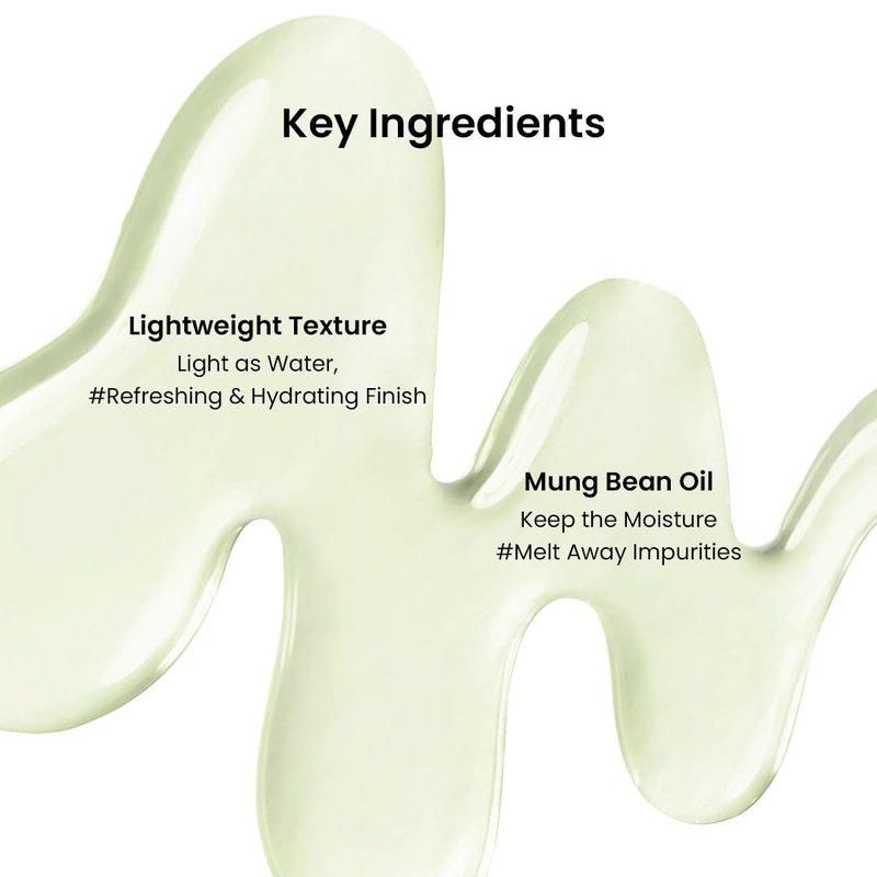 beplain Mung Bean Cleansing Oil | Gentle Makeup Remover for Sensitive Skin | Deep Pore Cleansing & Blackhead Care with Panthenol | Korean Skincare | 6.76 fl.oz