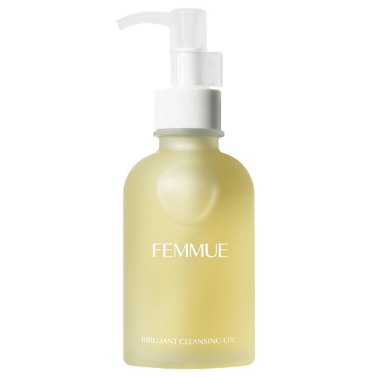 FEMMUE Brilliant Cleansing Oil (4.23 oz) | Luxurious Camellia Oil Face Cleanser & Gentle Makeup Remover | Hydrating and Moisturizing Korean Skincare | Fortifies Skin Barrier