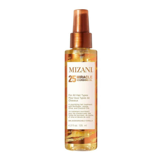 Mizani 25 Miracle Nourishing Hair Oil - Softens and Adds Weightless Shine, Hydrating & Nourishing With Coconut Oil, For Curly Hair