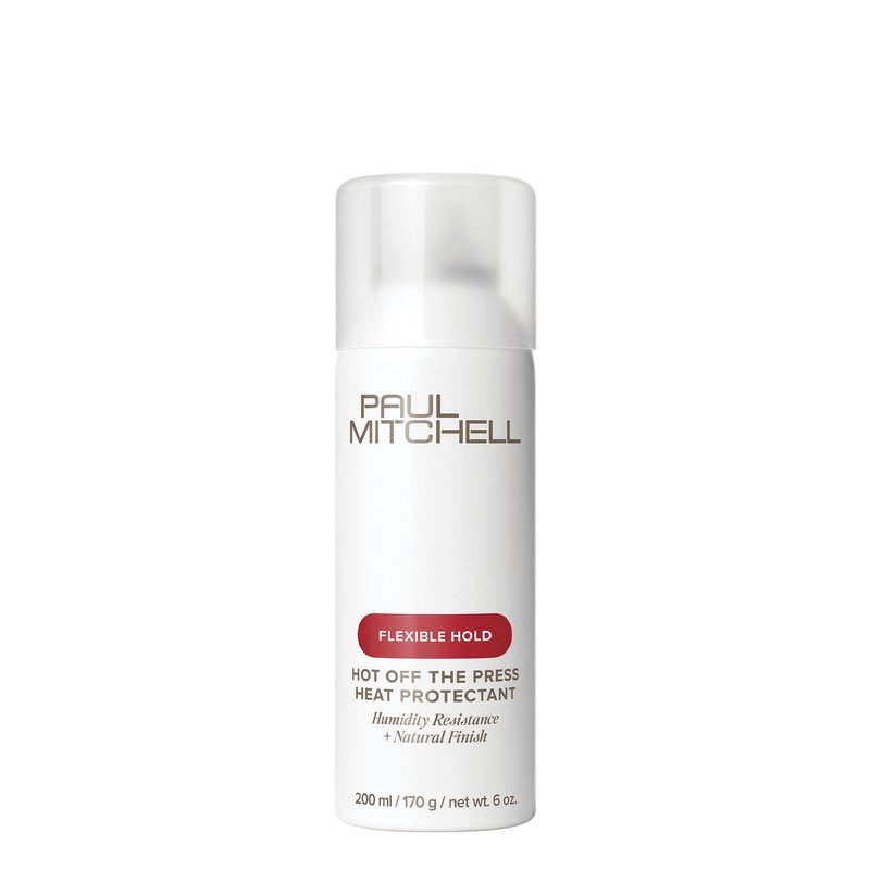 Paul Mitchell Hot Off The Press Heat Protectant, Humidity Resistance, Flexible Hold + Natural Finish, For All Hair Types, 6 oz