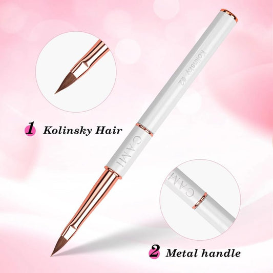 CAMI Professional 3D Nail Art Brush, For Acrylic sculpting, 3D Flowers And Nail Art Desings, Precision Brush For Nails Tech