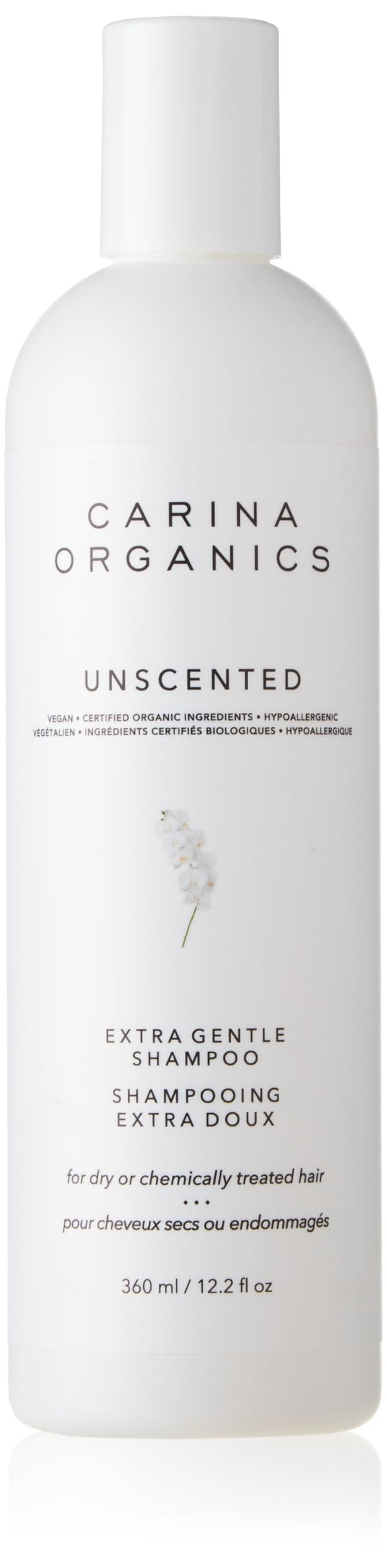 Carina Organics Unscented Extra Gentle Shampoo, 360 Milliliters