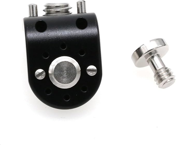 HangTon L Shaped Angle Bracket 3/8"-16 1/4" Corner Brace Joint Mounting Extension Adapter for Teradek Wireless System ARRI Sony RED Camera Monitor Focus Motor