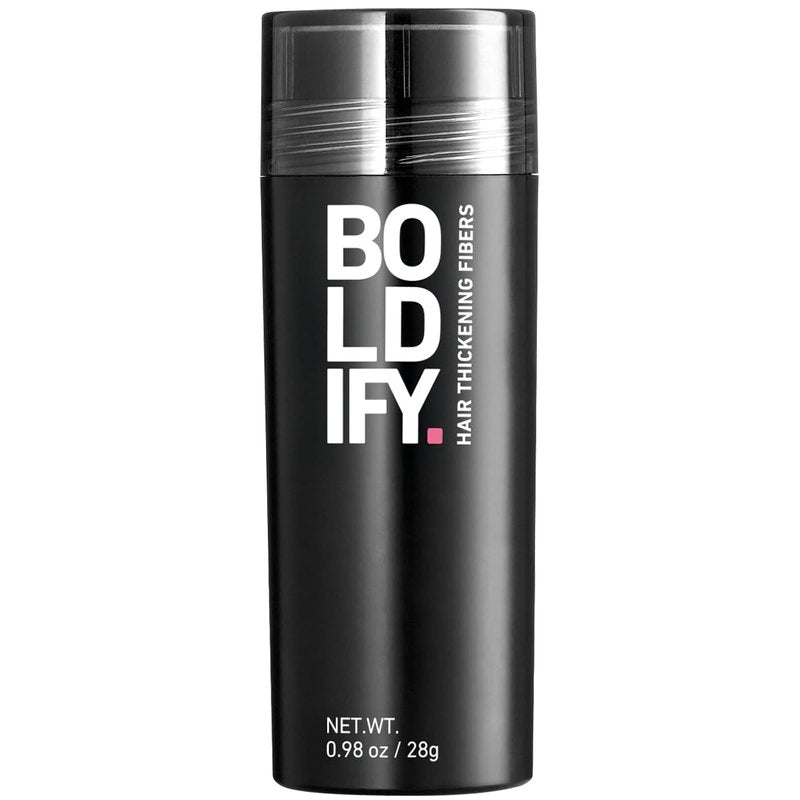 BOLDIFY Hair Fibers (28g) - Fill In Thinning and Fine Hair for an Instantly Fuller, Thicker Look - 14 Shades for Women & Men - Black