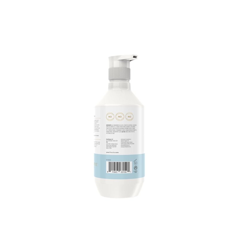 Theorie Pure Ultra Gentle Hypoallergenic Conditioner - Vegan, Plant-Based Formula for Itchy Skin | Fragrance-Free, 400mL Pump Bottle