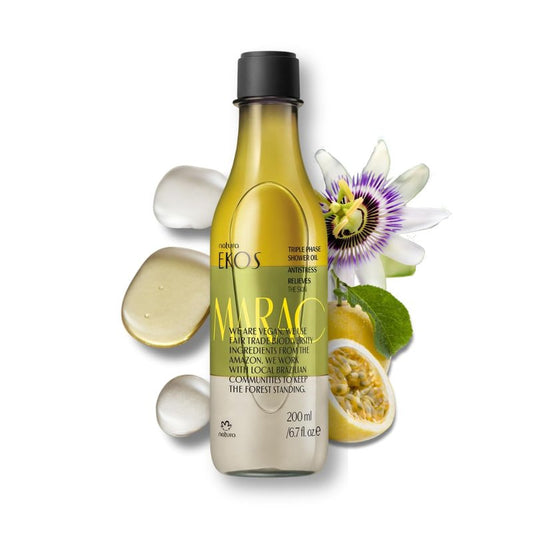 natura - Passion Fruit Triple Phase Body Oil – Maracujá Oil Moisturizer for Soft Glowing Skin, Vegan Skincare, Hydrating & Nourishing Brazilian Beauty – 6.7 fl oz (200ml)