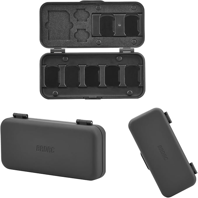 Sinyutia Filter Case for DJI Pocket 4/3, Magnetic Lens Filter Storage Case for DJI Osmo Pocket 3/4 Creator Combo Accessories, ND-UV-CPL Wide Angle Macro Lens TF/SD Card Organizer