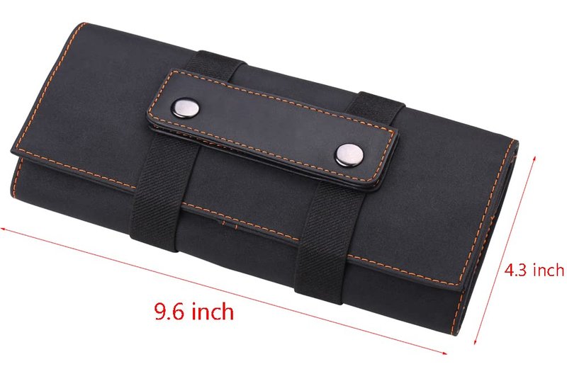 PERFEHAIR Hair Stylist Scissor Holder Pouch Cases for Hairdressers, Salon Tools Holster Bag, Soft Fabric Roll-Up Organiser