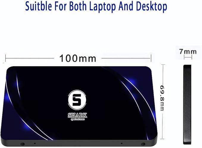 Dogfish SSD SATA 2.5" 64GB Shark Speed Internal Solid State Drive High Performance Hard Drive for Desktop Laptop SATA III 6Gb/s(64GB, 2.5''-SATA3)