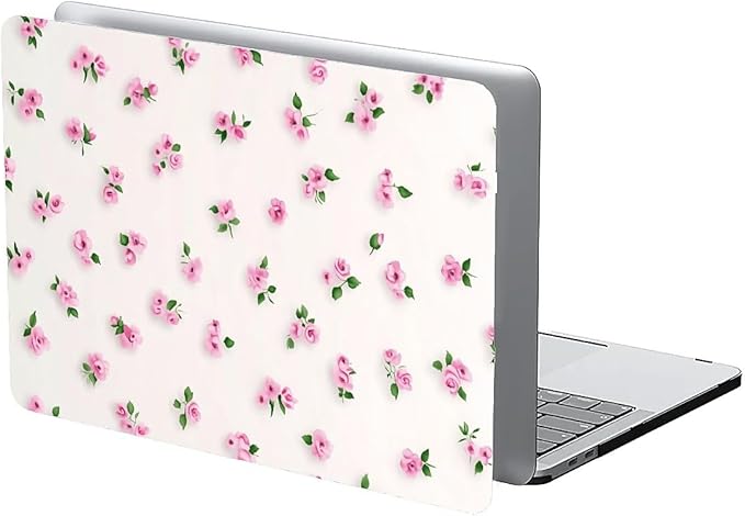 COTAIL Compatible with MacBook Air 13.3 13.6 Inch Case 2022 2021 2020 2019 Plastic Hard Shell Case Cover,13.3 Air (A1932/A2179/A2337), Pink Rose