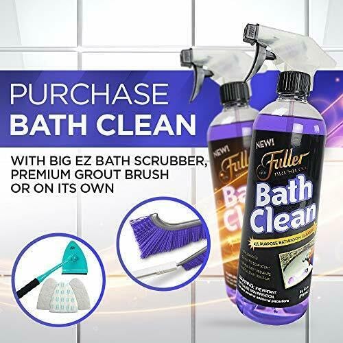 Fuller Brush Bath Clean – 24 oz Bathroom Cleaner Refill Bottle – Dissolves Soap Scum, Hard Water Stains & Mineral Build-Up – For Sinks, Showers & Tubs