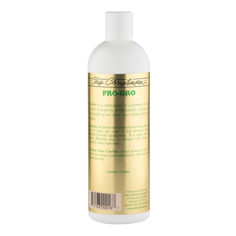 Chris Christensen ProLine Pro-Gro Premium Conditioner, Groom Like a Professional, Deeply Moisturizes, Made in USA, 16 oz