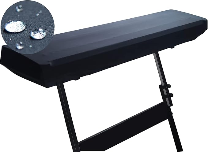 Mooson Piano Dust Cover 61-88 Keys Weighted Keyboard Small Keyboard Piano Covers Waterproof Locking Clasp Keep It From Dust and Dirt (76-88 KEYS)