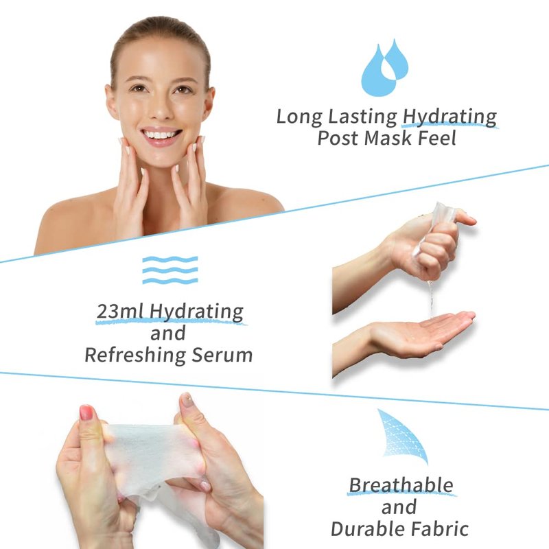 Black Pearl Brightening Facial Mask - Intense Hydration & Revitalization | 8 Combo Pack