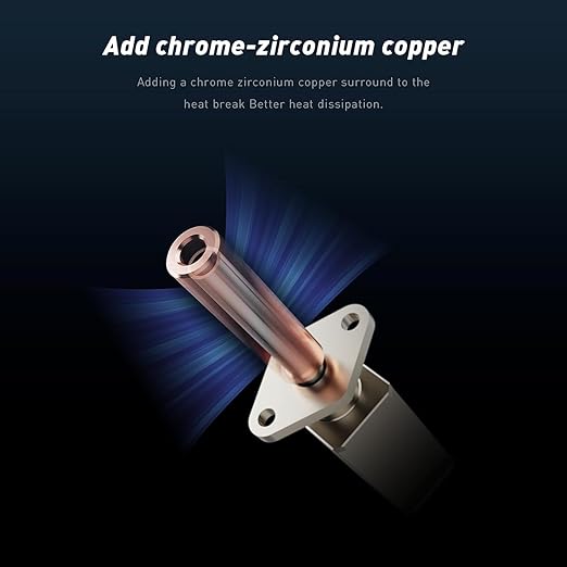 JUUPINE Upgraded Bambu Labs hotend Kit for Bambu Lab X1/X1C/P1P/P1S 3D Printer,500℃ High-Temperature Hardened Steel 0.4mm Nozzle Assembly Kit, Compatible with Bambu Labs X1/P1P Series