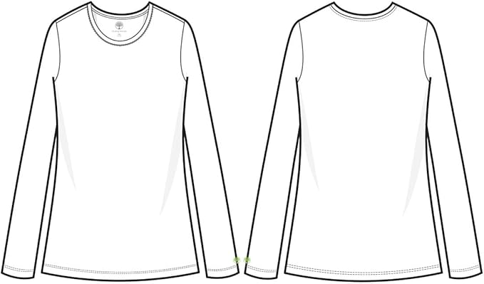 Healing Hands Women's Underscrub Soft Knit Melissa Longsleeve Scrub Tee with Breathable & Easy Care Fabric 5047