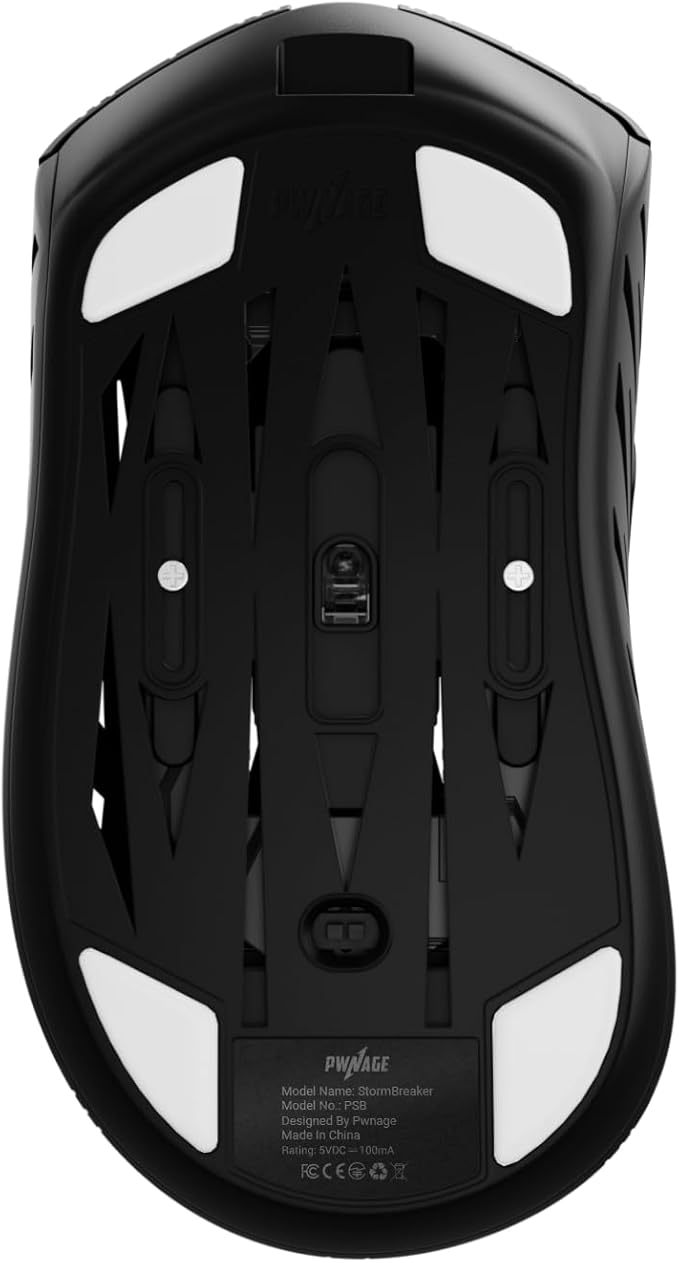 PWNAGE Stormbreaker Wireless Magnesium Gaming Mouse 8kHz - 50grams Ultralight Esports Pro Gamer Flawless Professional PAW3395 Optical Sensor 26,000 DPI (Black)
