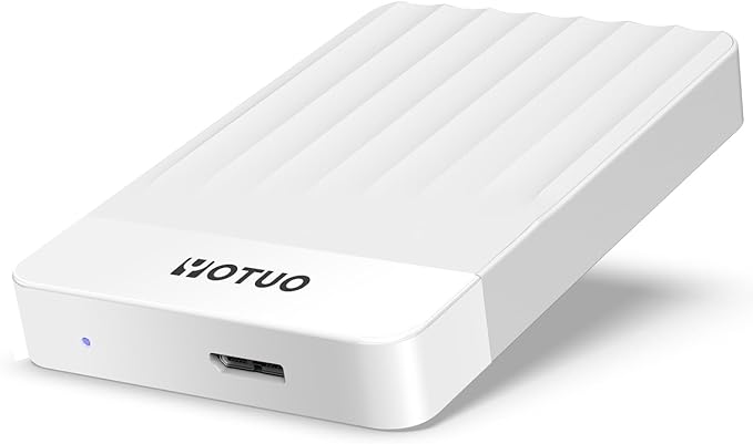 YOTUO Portable External Hard Drive Storage Expansion Mobile HDD USB 3.0 for PC, Mac, Desktop, Laptop, PS4, Xbox One X/S, Xbox 360, Office & Game (White, 320GB)