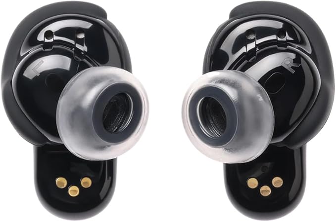 AZLA SednaEarfit Crystal for Bose Earbuds 2 Pair - Bose Earbuds Replacement Tips - Compatible with Bose Quietcomfort Ultra Earbuds, Bose QC Earbuds II (ML)