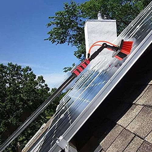 Water Fed Pole Telescopic Outdoor Window Cleaner, Conservatory Roof Cleaner/Water Fed Extendable Brush/Window Clean Kit Roof Cleaning Tools with 20m Water Supply Hose,12FT/3.6M