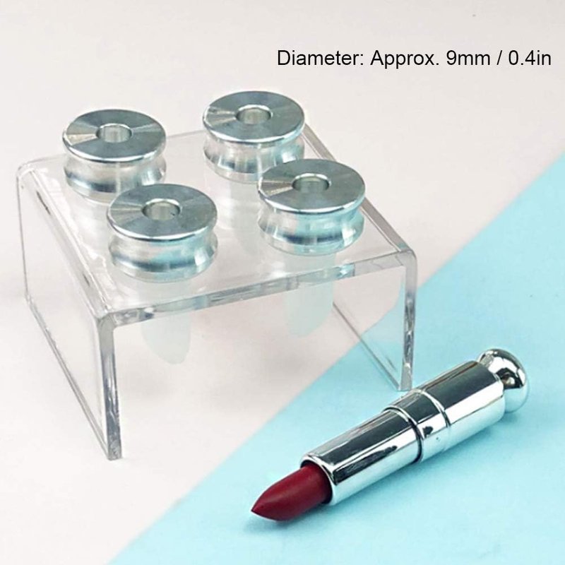 DIY Lipstick Mold - 9mm Silicone Lipstick Filling Tube for Handmade Lip Balm | 4 Holes Design