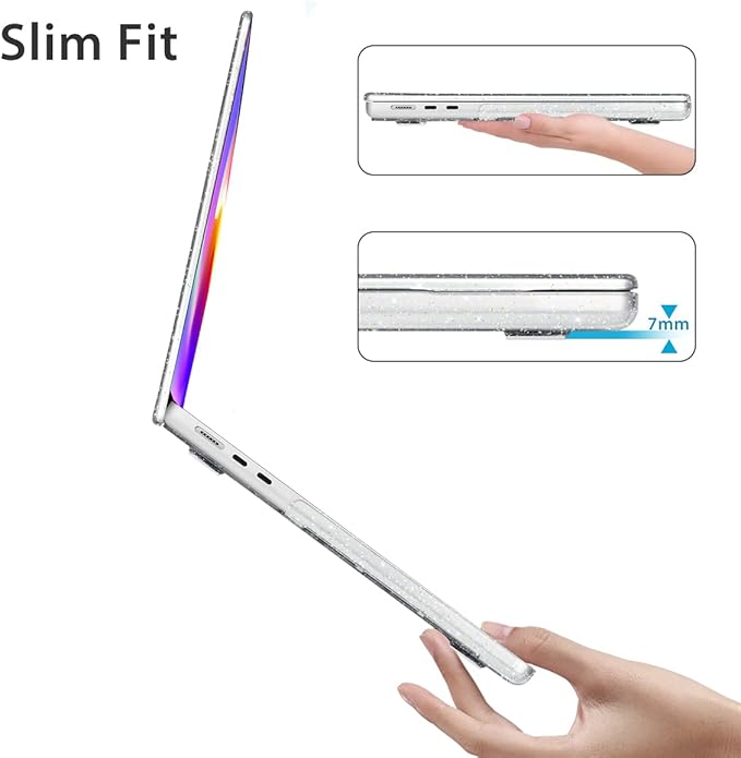 HOHAIYOO for 2026 2025 2024-2022 MacBook Air 13 inch Case M5 A3449 M4 A3240 M3 A3113 M2 A2681 with Touch ID& 13.6" Liquid Retina Display, Hard Shell&Keyboard Cover&Screen Film&Webcam Cover, Bunny-P