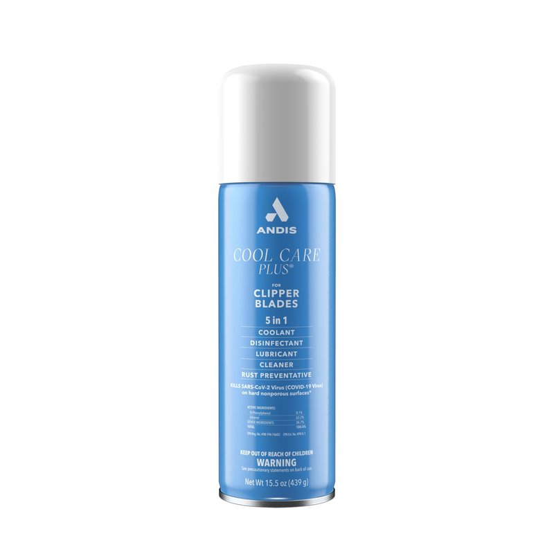 Andis 12750 Cool Care Plus 5-in-1 Clipper Spray, 15.5 oz Can, Blade Care and Treatment