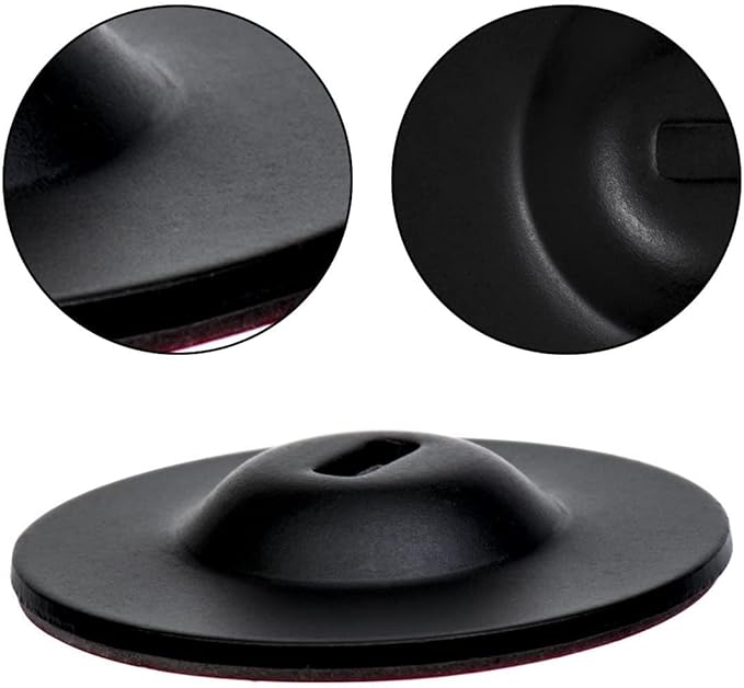 I3C Anchor Plate Adhesive Security Plate, Laptop Lock Plate with Slot, Universal Lock Plate for Laptop, Monitor, Smart Phone,Tablet, Other Electronic Products 4 Pack (Black)