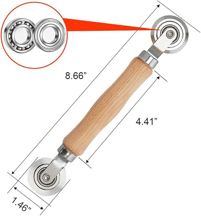Takelablaze Windows Screen and Screen Door Repair Kit Including Steel/Nylon Roller with Bearing, Spline Removal Hook, Screen Retainer Spline and Screen Clips for Installing Door Window Mesh, 5pcs