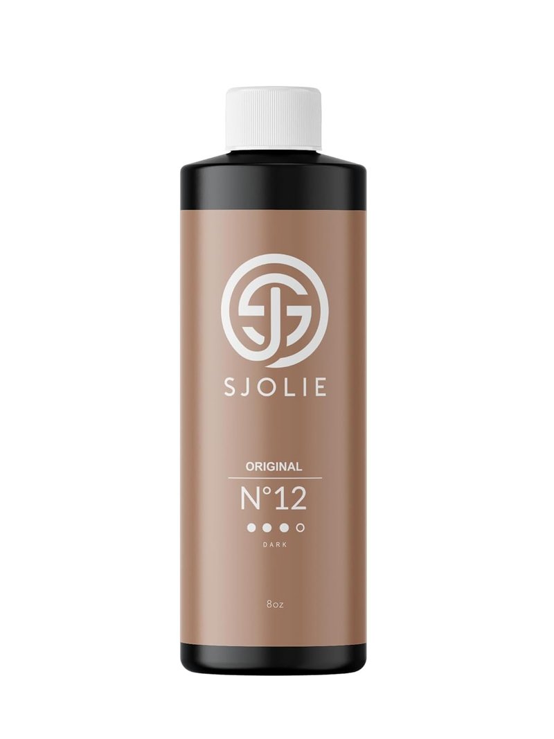 SJOLIE Spray Tan Solution - Dark Hydrating Tanning Spray for Rich Bronze | Long-Lasting All-Natural Formula (8oz)