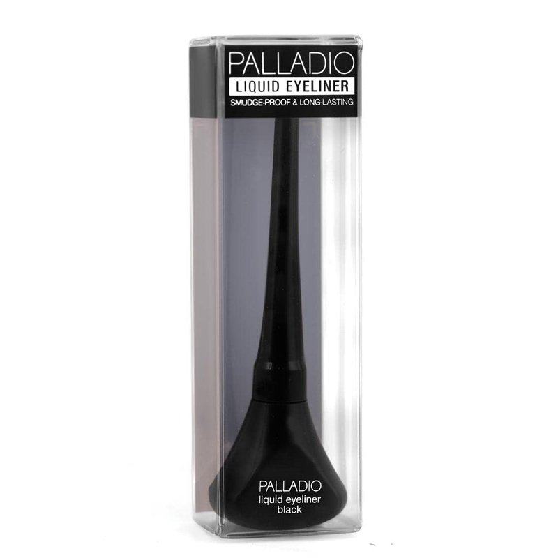 Palladio Liquid Eyeliner, Highly Pigmented and Waterproof, For Intense Eye Definition, Smear-proof Eyeliner Liquid, Includes Easy Grip Wand and Felt Tip Applicator, Black