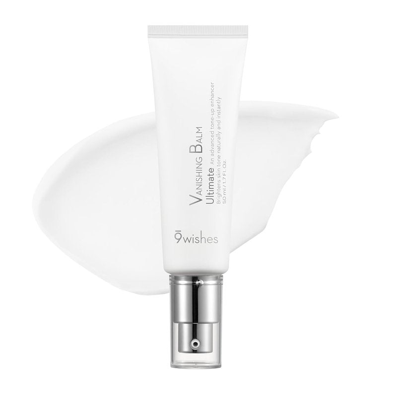 9 wishes VB Ultimate Tone-Up Cream (1.7 Fl. Oz.) - Ideal Makeup Primer, Hydrating Face Moisturizer with Niacinamide and Glutathione, Anti-Wrinkle, Reduce Fine Lines