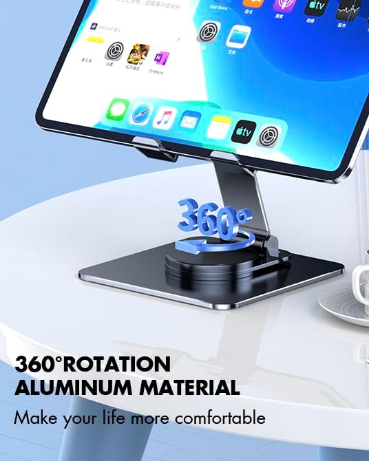 ACEDAYS Magnetic Cooler for iPad,Tablet Cooler for ipad/Surface pro/Samsung Tab,Universal Radiator with Temperature Display for Mobile Gaming,Tiktok Live Streaming(Including Tablet Stand Holder)