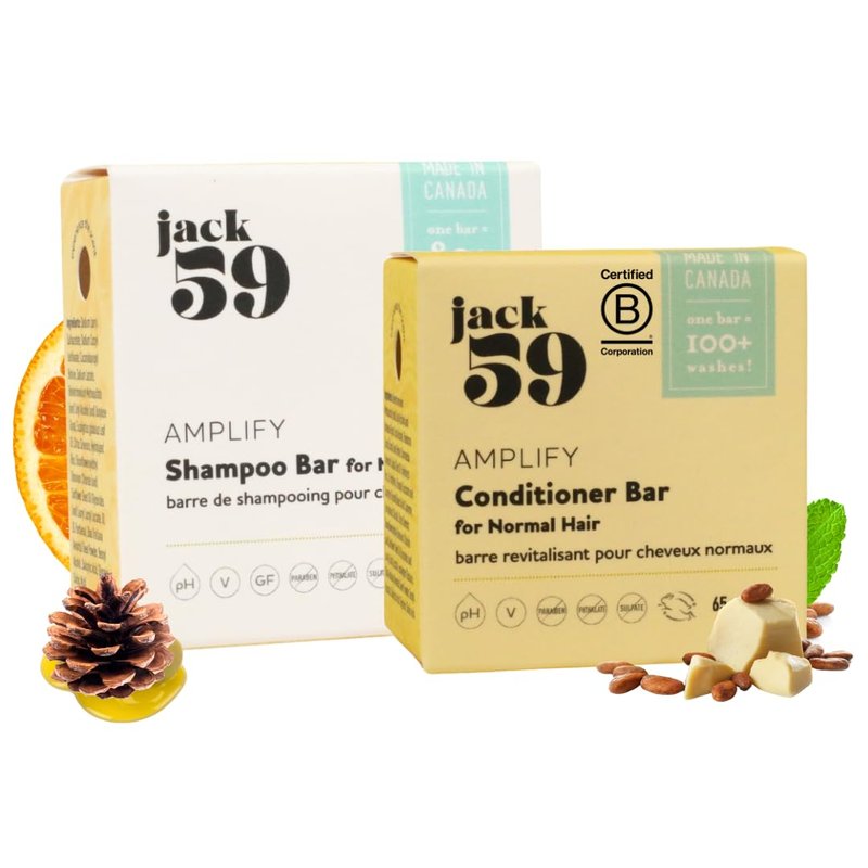 Natural Shampoo & Conditioner Set for Normal Hair - Boost Volume & Shine | 3 oz & 2 oz Pack