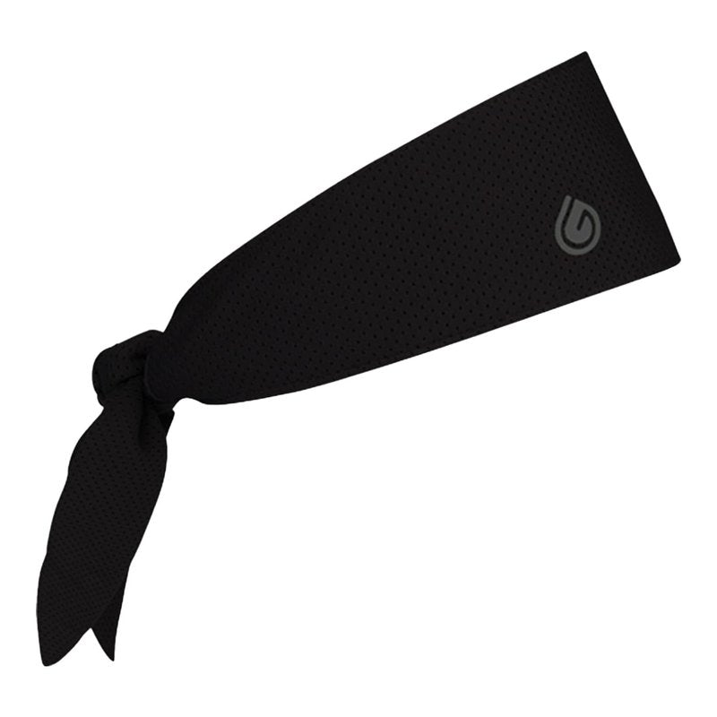 Gymwrap 2.0 Sweat-Wicking Workout Headband - Athletic Non Slip Workout Headbands for Men and Women, Adjustable Wide Fabric Headband for Gym, Running, Yoga, Sports, and Outdoor Activities - Black